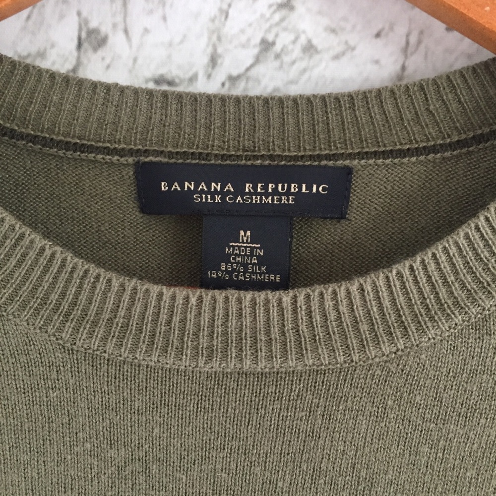 Banana Republic Silk Cashmere Sweater Sz M